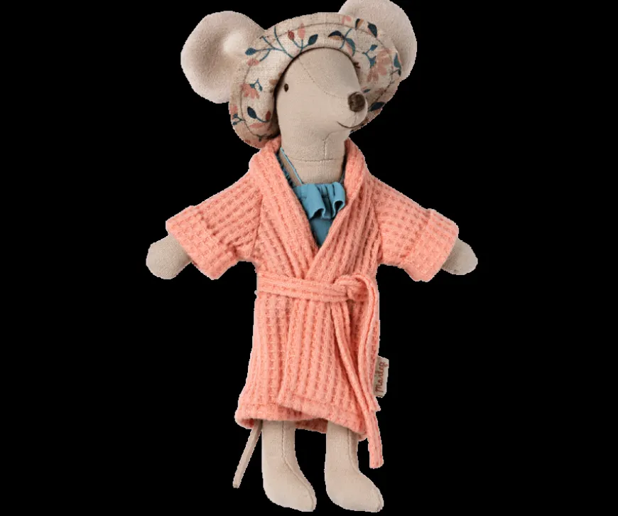 Outlet Bathrobe - Coral, Dad/Mum Mouse Beach