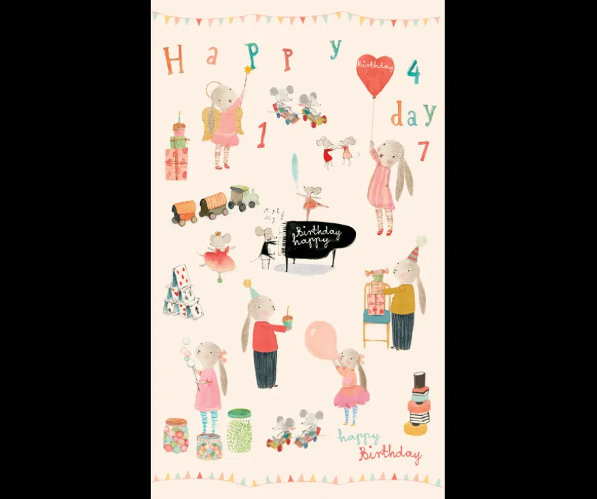 Fashion Gift Wrap, Happy Day - 10 M Gift Wrap & Ribbon