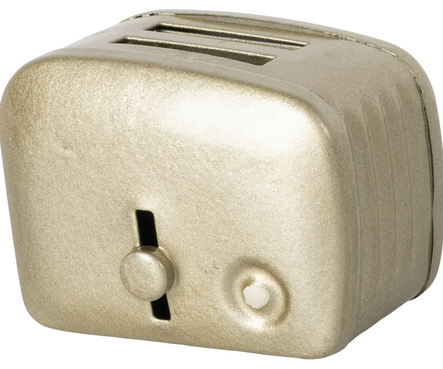 Clearance Miniature Toaster & Bread, Silver Kitchen