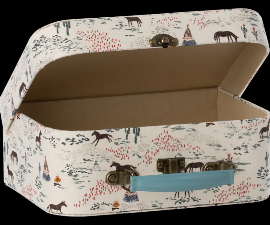 suitcases_with_fabric__pc_set_4-1.webp Clearance Suitcases With Fabric - 2Pc Set Metal Tins & Suitcases
