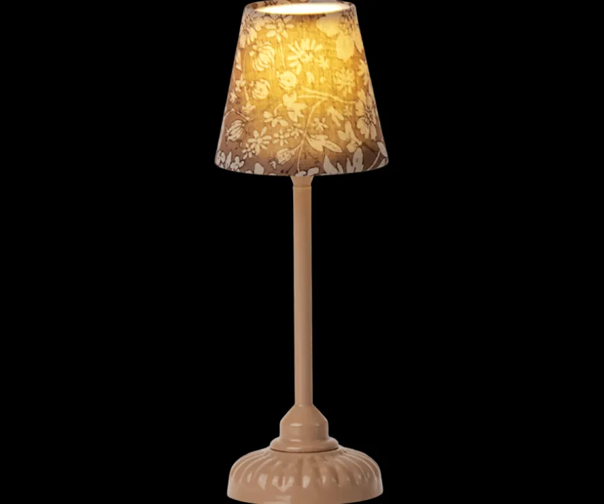 Best Vintage Floor Lamp, Dark Powder - Mouse Dollhouse Furniture